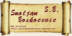 Smoljan Boškoćević vizit kartica